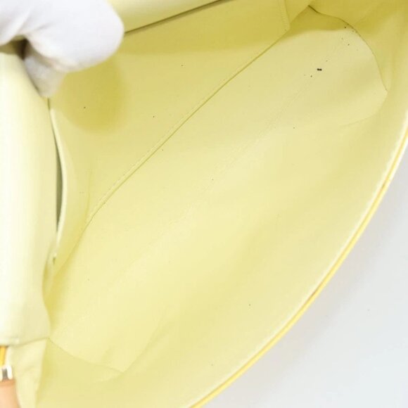 LOUIS VUITTON Monogram Vernis Thompson Street Bag Lime Yellow M91071 Auth gh1370 - Picture 12 of 16